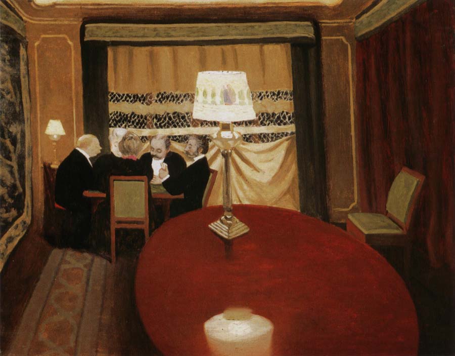 Felix Vallotton The Poker Game